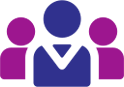 Variety of staff